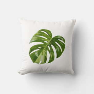 Monstera Albo Blad — Botanische Huisdecoratie Kussen