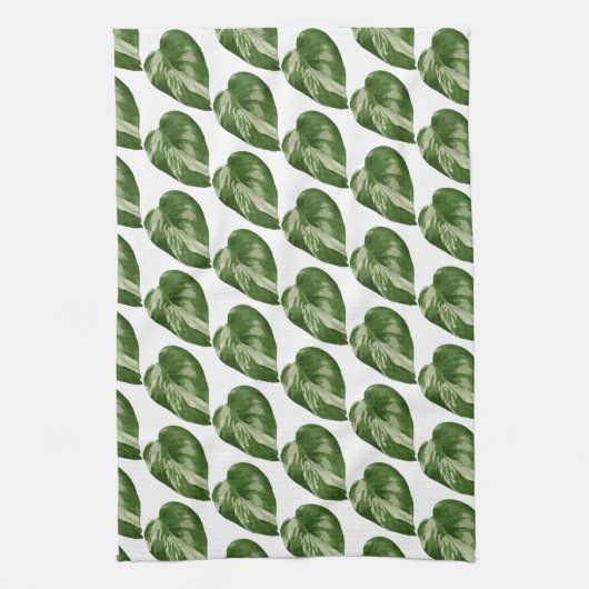 Monstera Albo Botanical Kitchen Towel Theedoek (Verticaal)