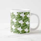 Monstera Albo Hero Leaf Mug — Rare Variegation Grote Koffiekop (Rechts)