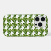 Monstera Albo Pattern iPhone Case — Tropical Hoesje (Achterkant horizontaal)
