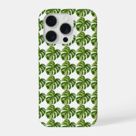 Monstera Albo Pattern iPhone Case — Tropical iPhone 15 Pro Case