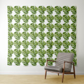 Monstera Albo Tapijt — Grote Zeldzame Variatie Wandkleed (In Situ (horizontaal))