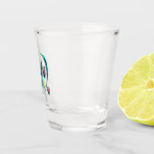 Monstera alfabet "D" Shot Glas (Rechts)