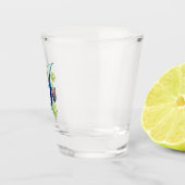 Monstera alfabet "J" Shot Glas (Rechts)