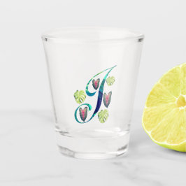 Monstera alfabet "J" Shot Glas