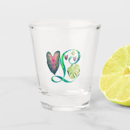 Monstera alfabet "L" Shot Glas