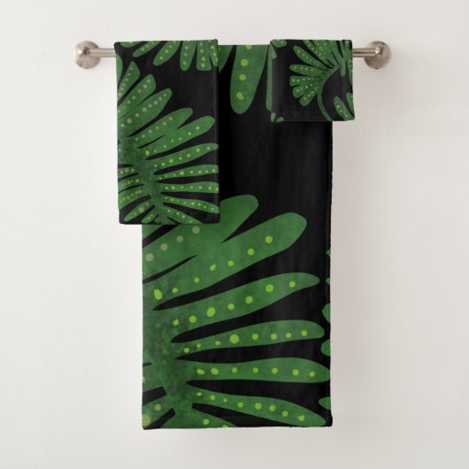 Monstera Bath Towel Set Bad Handdoek (Insitu)