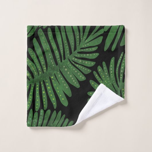 Monstera Bath Towel Set Bad Handdoek (Wasdoekje)