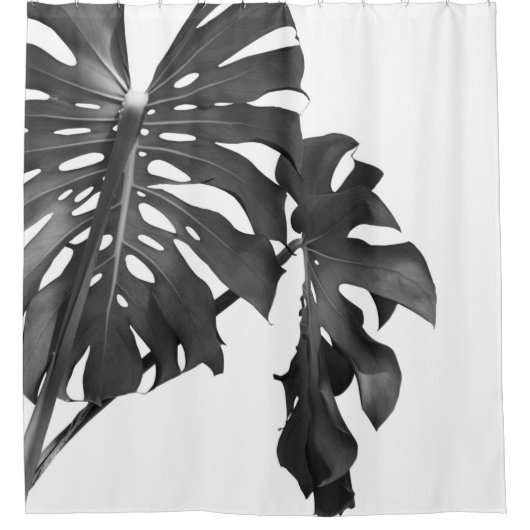 Monstera Beauty #3 #tropical #wall #art Douchegordijn (Voorkant)
