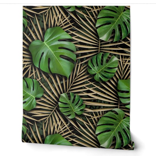 monstera behang (Afrollen)