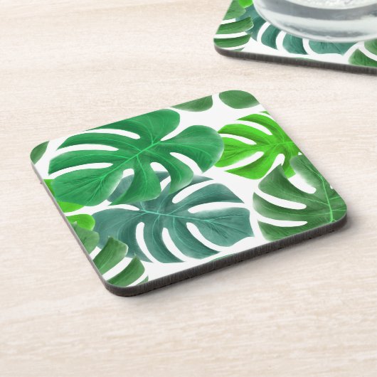 Monstera Bier Onderzetter (Linkerzijde)