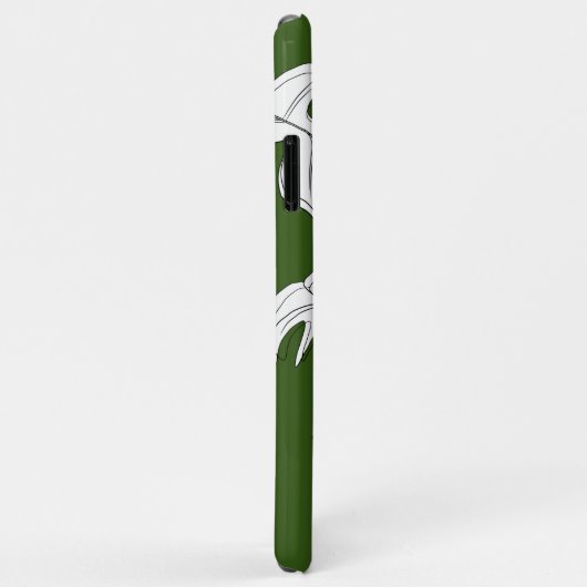 Monstera Black White Botanical Wedding Case-Mate iPhone Case (Achterkant/rechts)