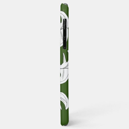 Monstera Black White Botanical Wedding Case-Mate iPhone Case (Achterkant/links)