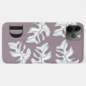 Monstera Black White Botanical Wedding Case-Mate iPhone Case (Achterkant (horizontaal))