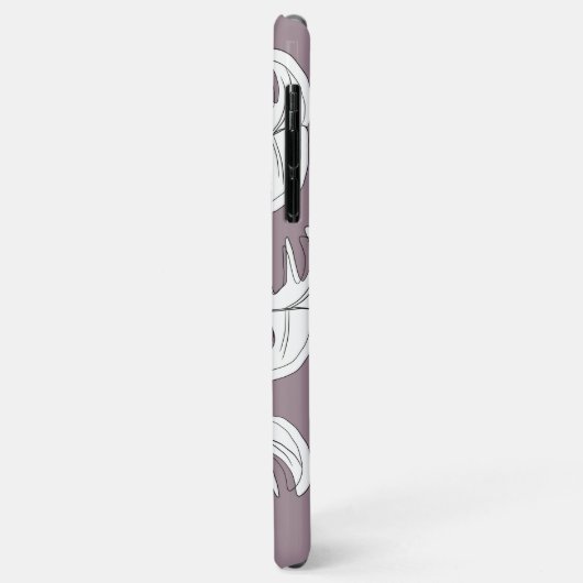 Monstera Black White Botanical Wedding Case-Mate iPhone Case (Achterkant/links)