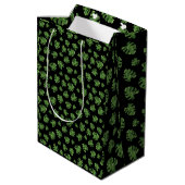 Monstera Blad Cadeautas (Achterkant Gekanteld)