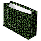 Monstera blad cadeautas (Voorkant Gekanteld)