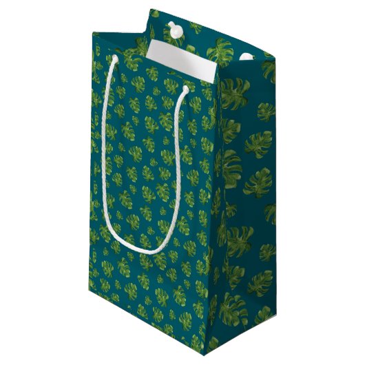 Monstera Blad Cadeautas (Voorkant Gekanteld)