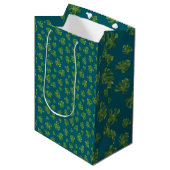 Monstera-blad-cadeautas Medium Cadeauzakje (Voorkant Gekanteld)