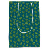 Monstera-blad-cadeautas Medium Cadeauzakje (Achterkant)