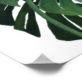 Monstera blad Closeup Poster (Hoek)