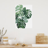 Monstera blad Closeup Poster (Keuken)
