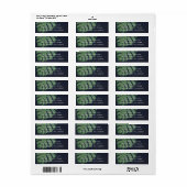 Monstera blad etiket (Full Sheet)
