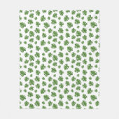 Monstera Blad Fleece Deken (Voorkant)
