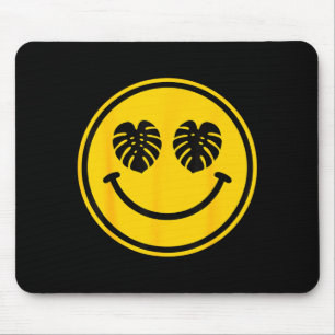 Monstera blad glimlach tropisch strand zomer oceaa muismat