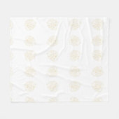 Monstera blad goud ontwerp. fleece deken (Voorkant (Horizontaal))