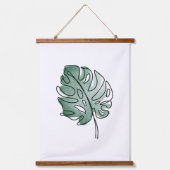 Monstera blad hangend wandkleed (Voorkant)