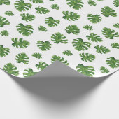 Monstera blad inpakpapier 76 cm x 1,8 m (Hoek)