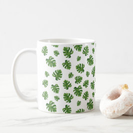 Monstera-blad koffiemok