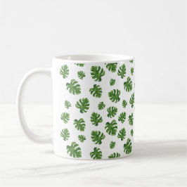 Monstera-blad koffiemok
