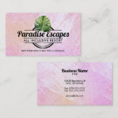 Monstera blad logo visitekaartjes (Voorkant / Achterkant)