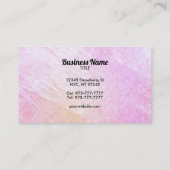 Monstera blad logo visitekaartjes (Achterkant)