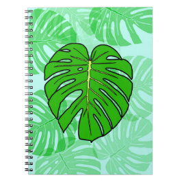 Monstera blad notitieboek