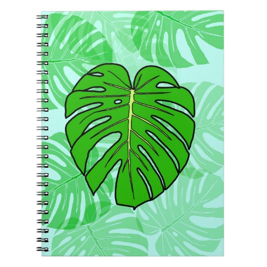 Monstera blad notitieboek (Voorkant)