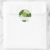 Monstera Blad Patroon Boekplaat Ronde Sticker (Tas)