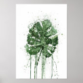Monstera-blad poster (Voorkant)