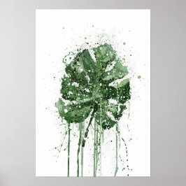 Monstera-blad poster