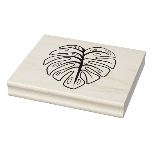 Monstera-blad Rubberstempel (Stempel)