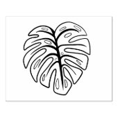 Monstera-blad Rubberstempel (Afrduk)