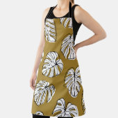 Monstera blad, textiel naadloos patroon. schort (Insitu)