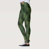 Monstera Blad Tropisch Patroon Leggings (Links)