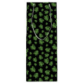Monstera Blad Wijn Cadeautas (Achterkant)