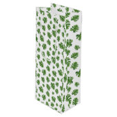 Monstera Blad Wijn Cadeautas (Voorkant Gekanteld)