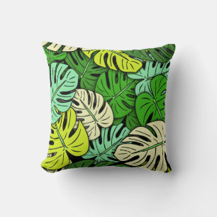 Monstera Bladeren #3 Kussen