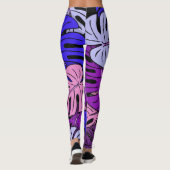 Monstera Bladeren #4 Leggings (Achterkant)