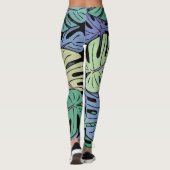 Monstera Bladeren #6 Leggings (Achterkant)